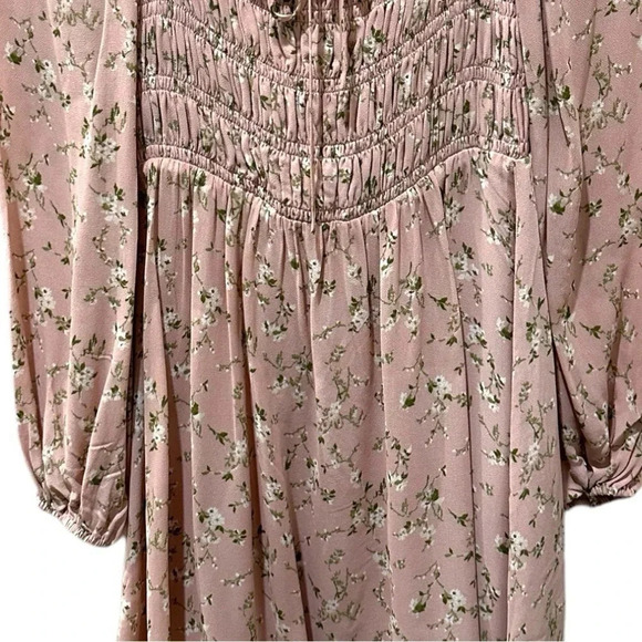 Reformation Morris Long Sleeve Floral Mini Dress in
Melody Pink Floral |… - Picture 7 of 16